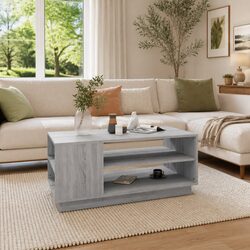 Practical Grey Sonoma Coffee Table with Storage