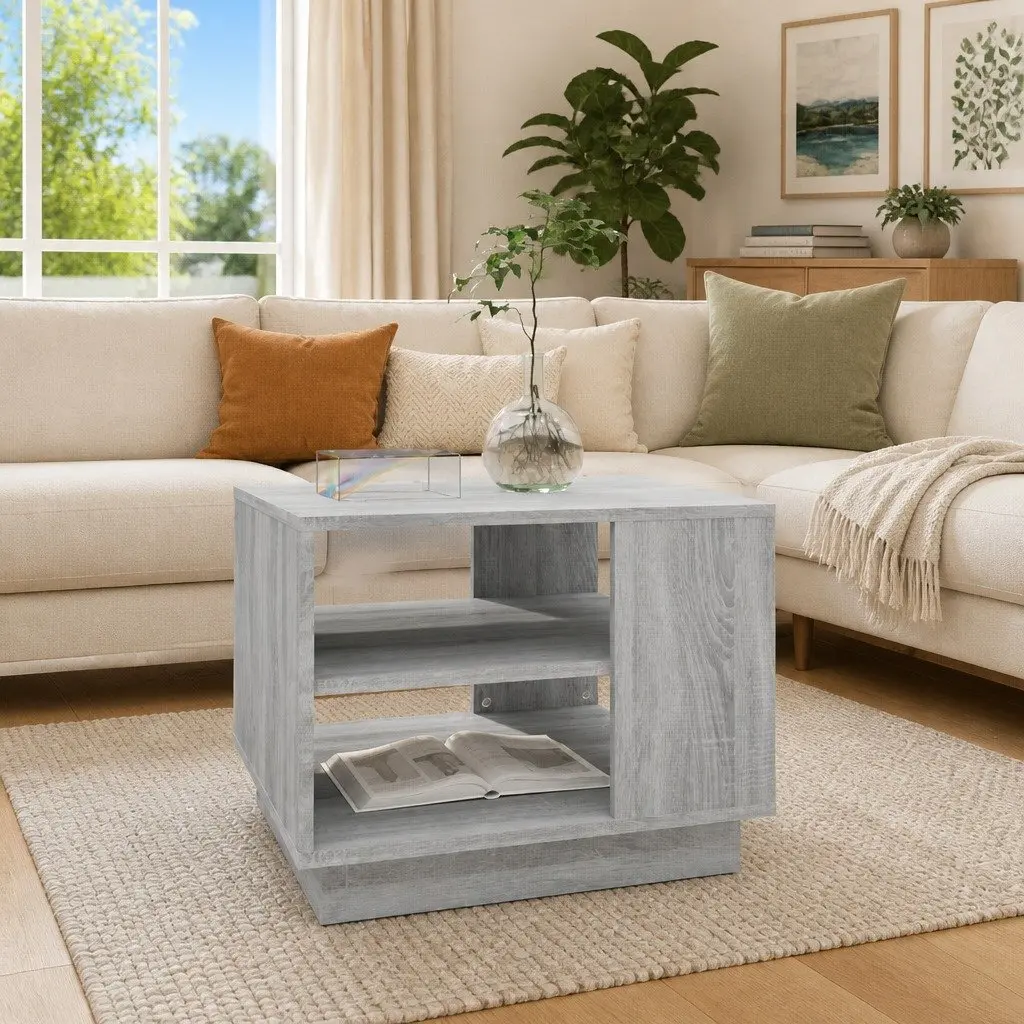 Grey Coffee Table with Storage Benefits