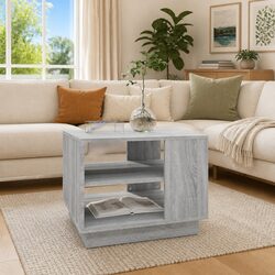 Reliable Grey Coffee Table with Storage Benefits