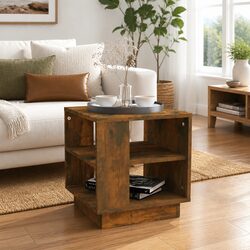Reliable Modern Coffee Table: Two Storage Shelves Included