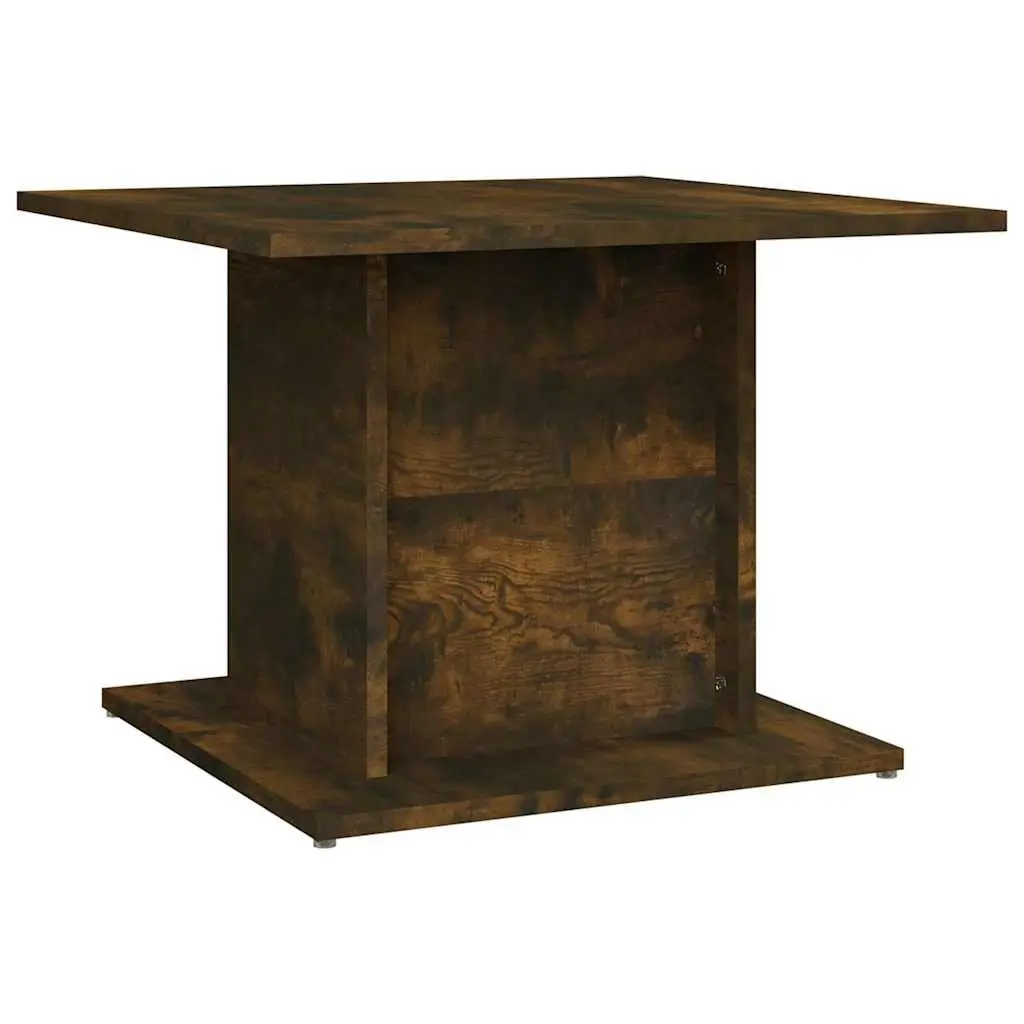 Coffee Table Smoked Oak Brown Engineered Wood Living Room Accent Furniture