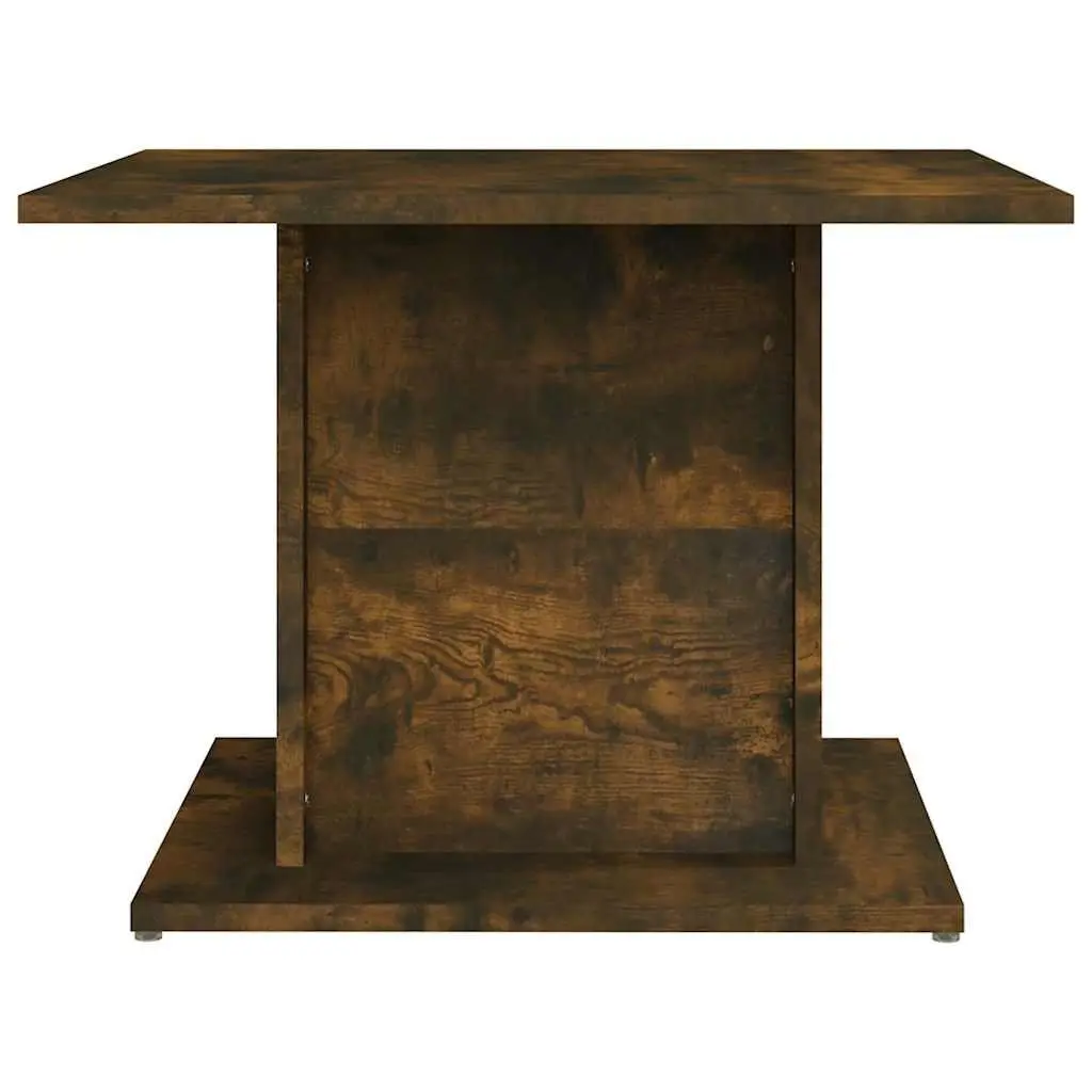 Coffee Table Smoked Oak Brown Engineered Wood Living Room Accent Furniture