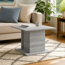 Functional Grey Coffee Table with Durable Build