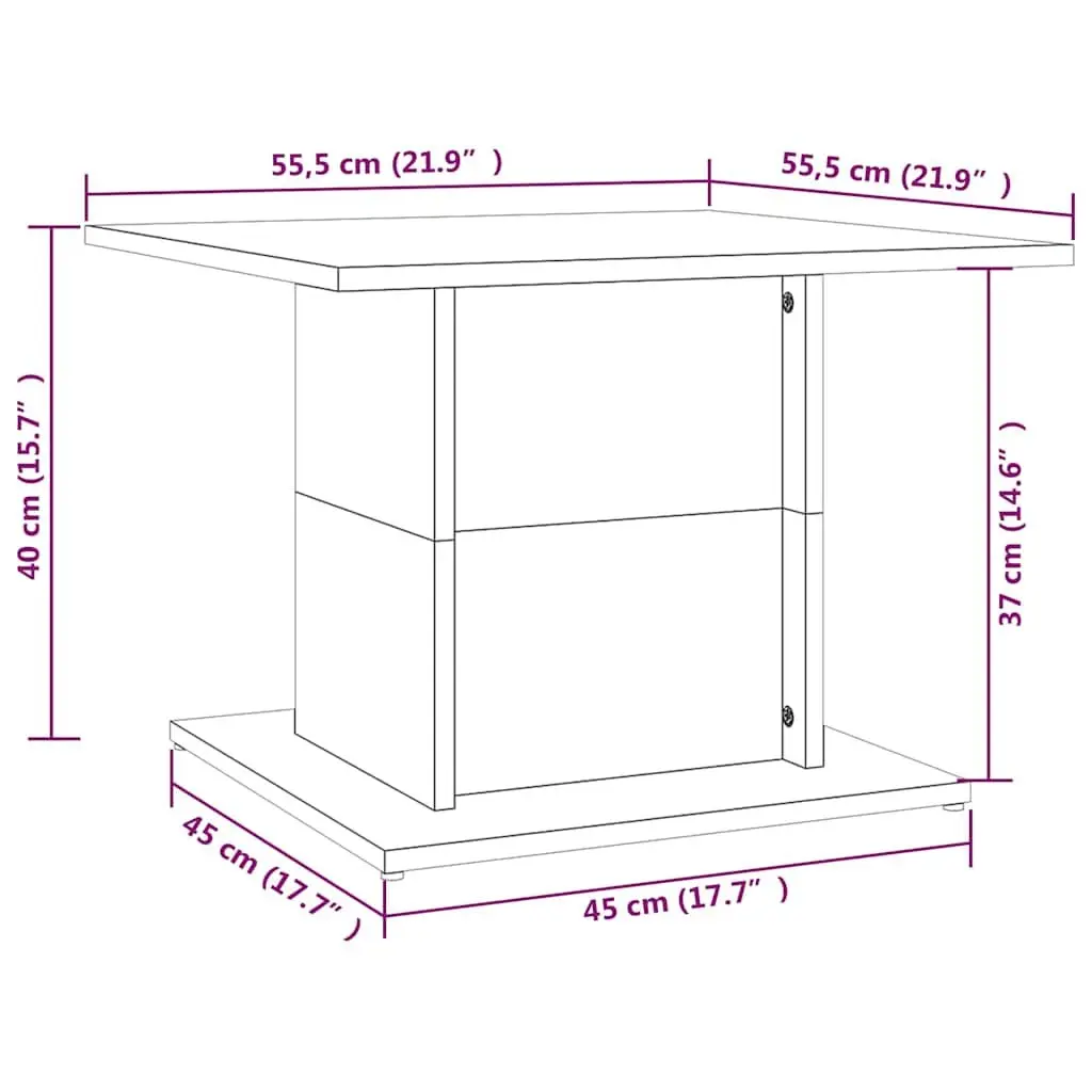 Grey Coffee Table with Durable Build