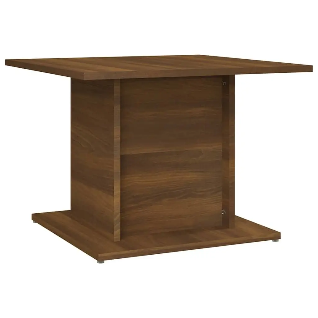 Coffee Table Living Room Accent Furniture 55.5 x 55.5 x 40 cm Brown Oak Engineered Wood