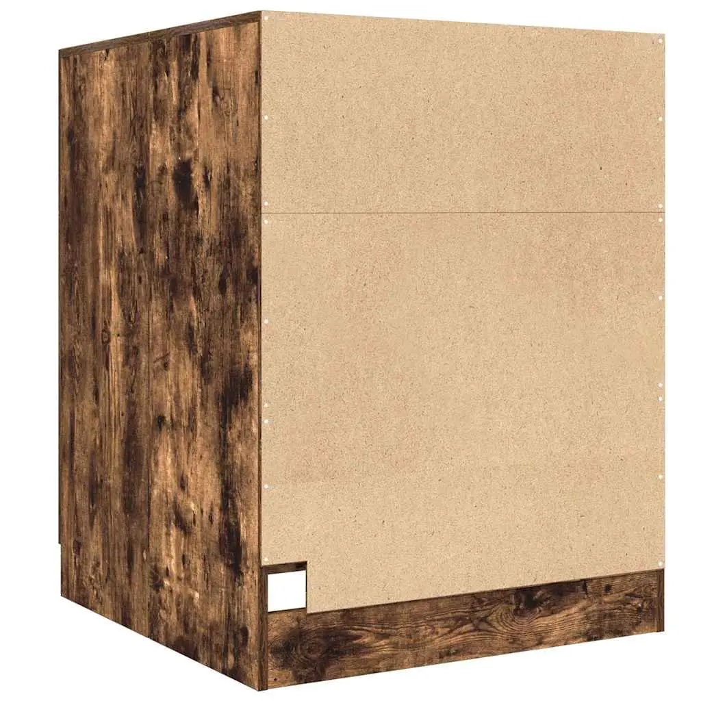 Bathroom Storage Cabinet Laundry Smoked Oak 71x71.5x91.5cm
