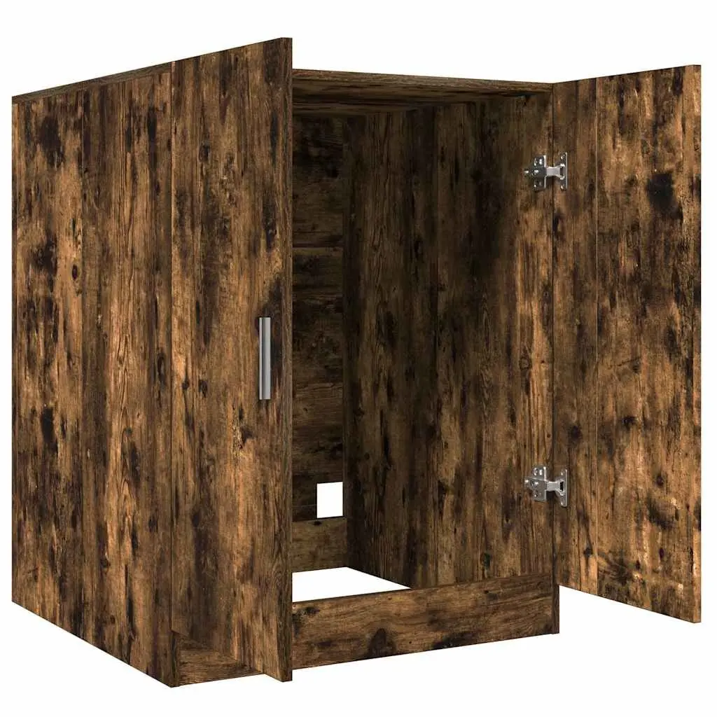 Bathroom Storage Cabinet Laundry Smoked Oak 71x71.5x91.5cm