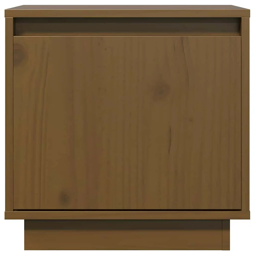 Bedside Cabinets Storage Tables 40x30x40 cm Brown 2 Piece Solid Pine Wood