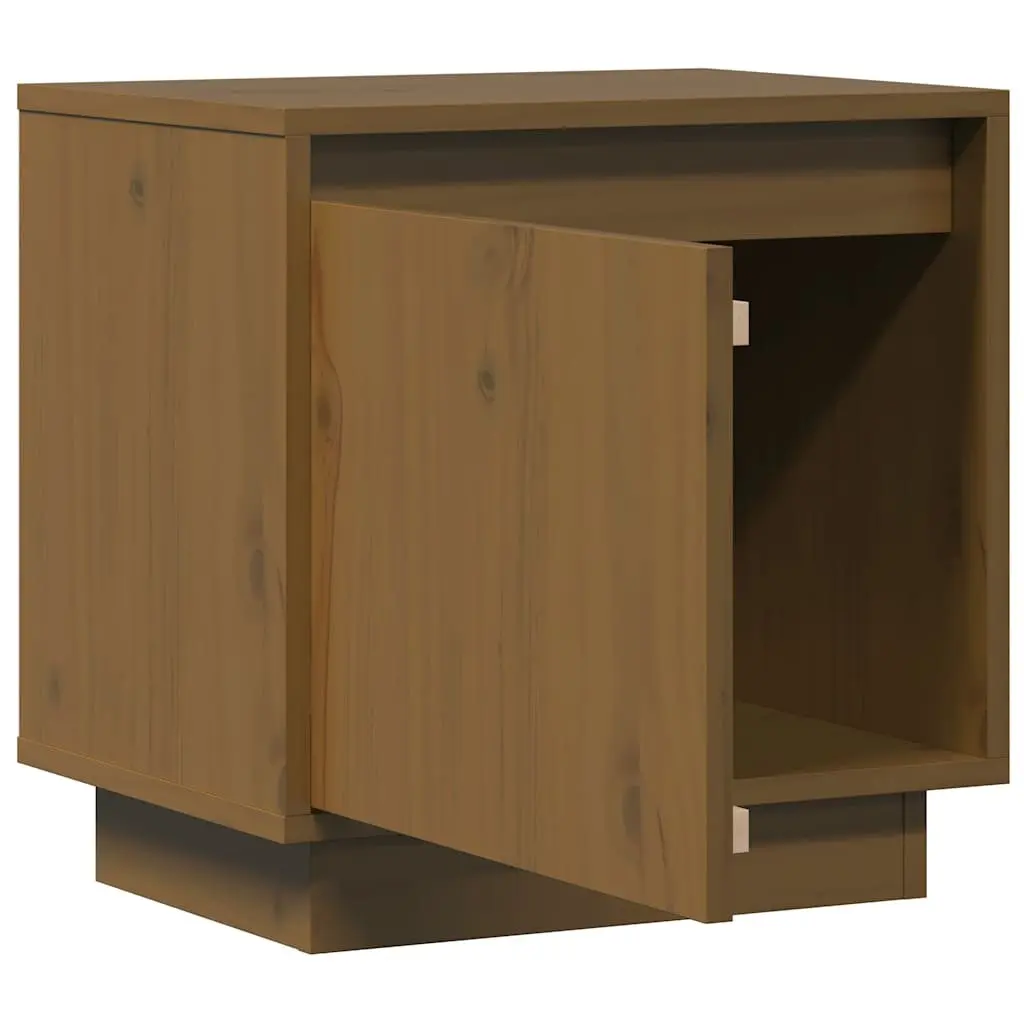 Bedside Cabinets Storage Tables 40x30x40 cm Brown 2 Piece Solid Pine Wood