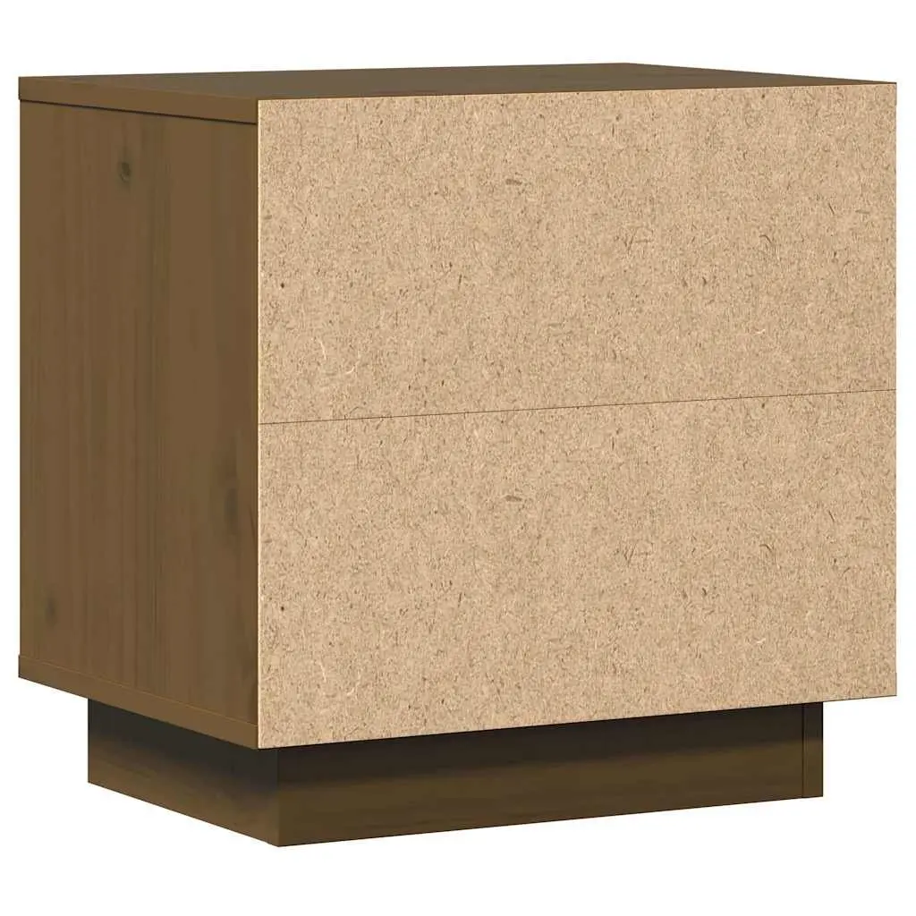 Bedside Cabinets Storage Tables 40x30x40 cm Brown 2 Piece Solid Pine Wood