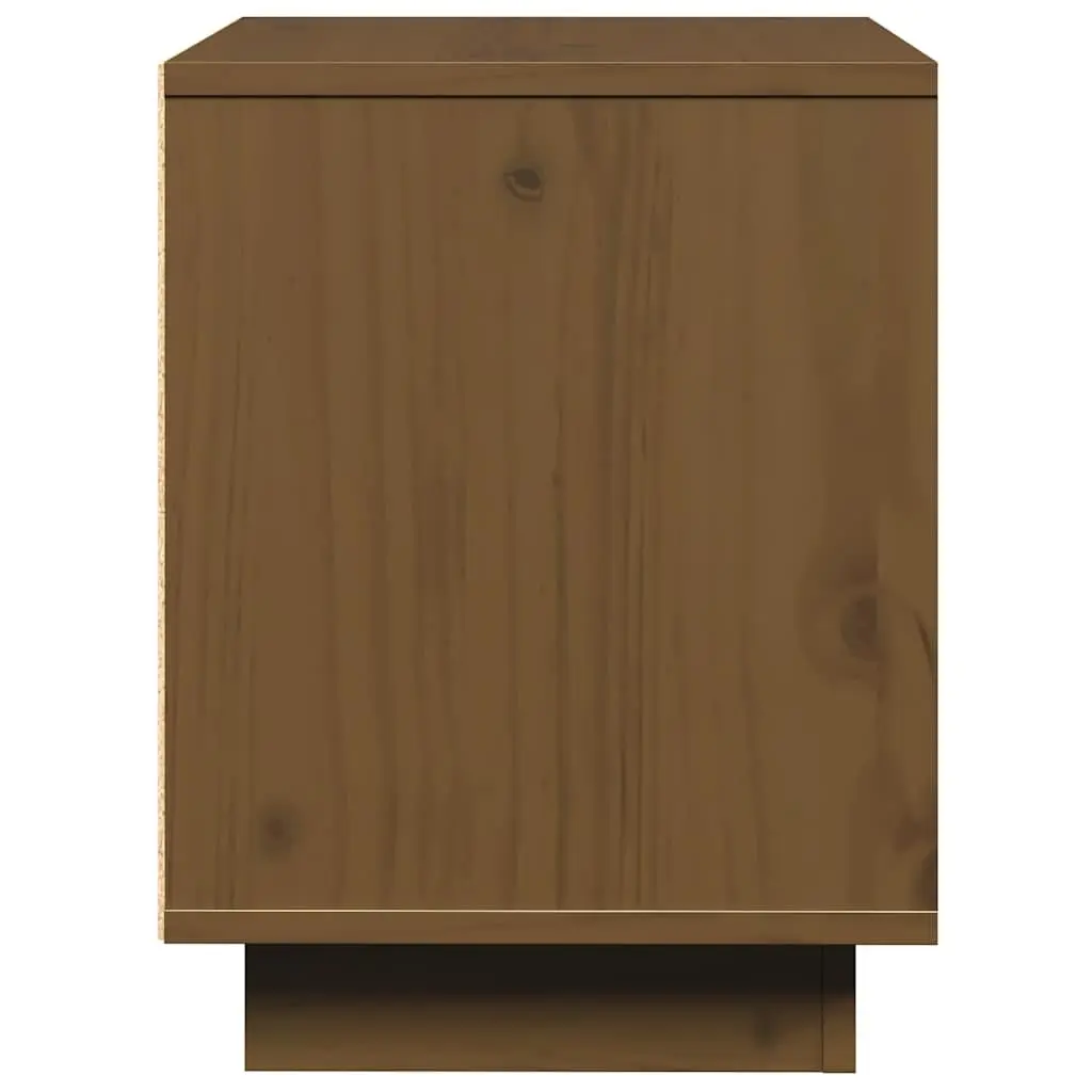 Bedside Cabinets Storage Tables 40x30x40 cm Brown 2 Piece Solid Pine Wood