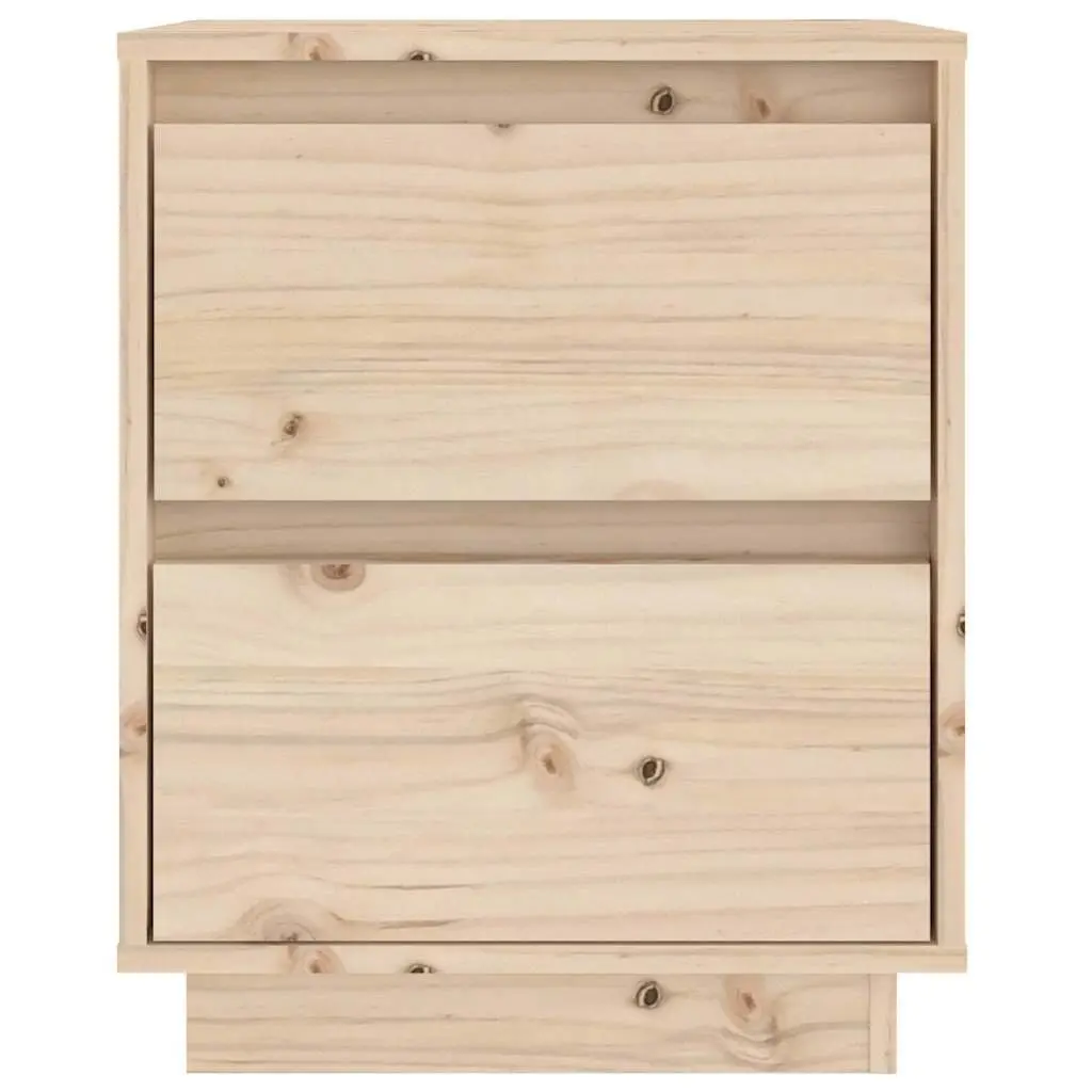 Bedside Cabinets Storage Nightstand 40x35x50 cm Brown 2 Piece