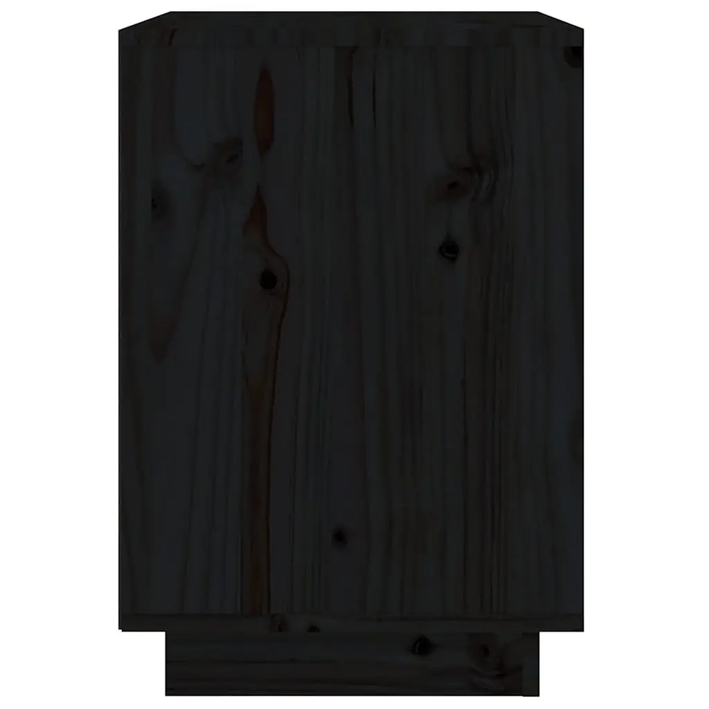 Bedside Cabinets Black Storage Side Tables Modern 2 Piece