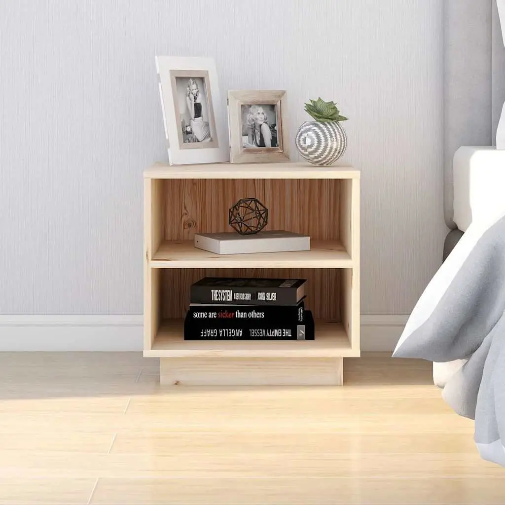 Bedside Cabinets 2 pcs 40x34x40 cm Storage Tables Brown Wooden Side Furniture