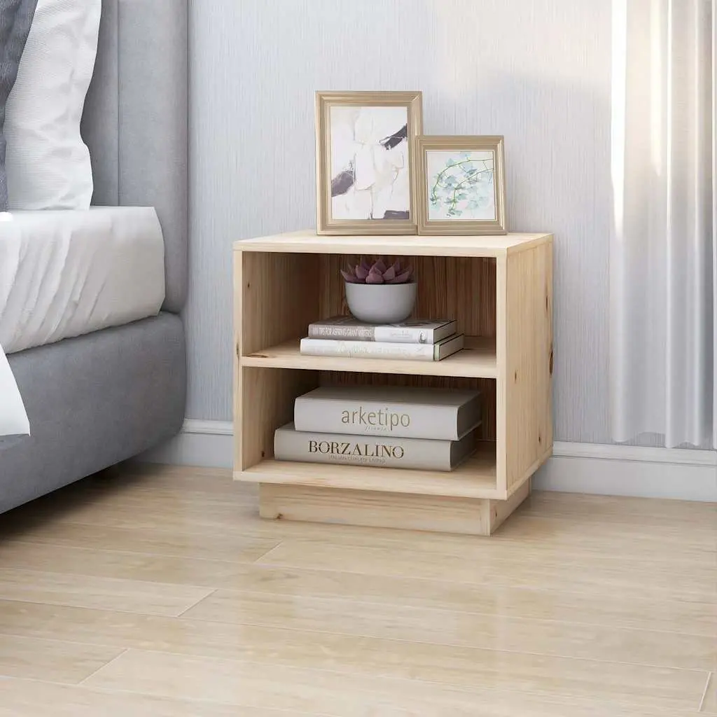 Bedside Cabinets 2 pcs 40x34x40 cm Storage Tables Brown Wooden Side Furniture