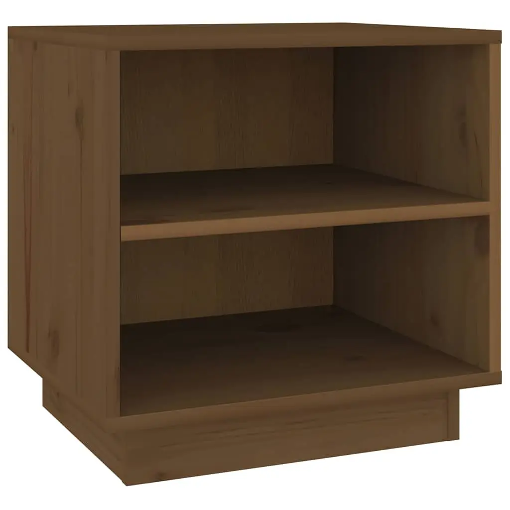 Wooden Bedside Cabinet Storage Organizer 40 x 34 x 40 cm Brown