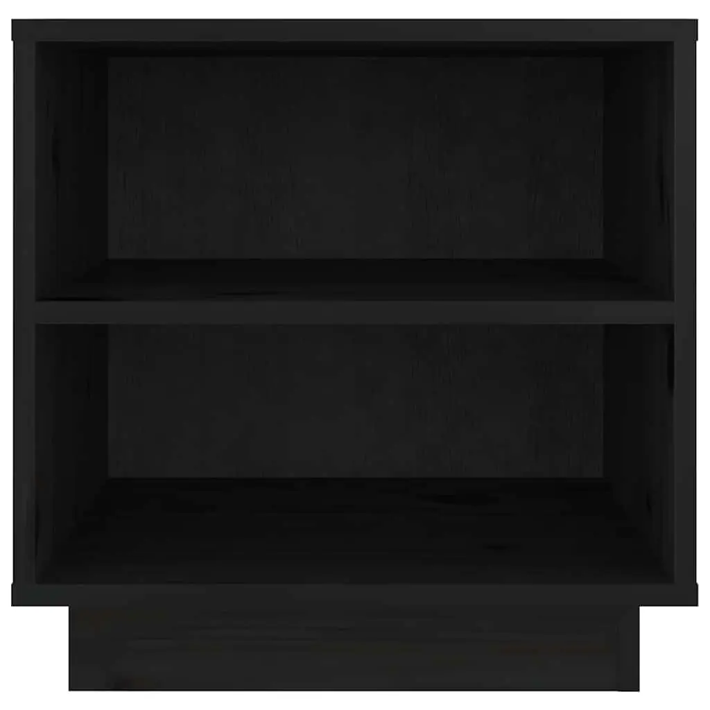 Bedside Cabinets Storage Solid Wood 40x34x40 cm Black 2 Piece
