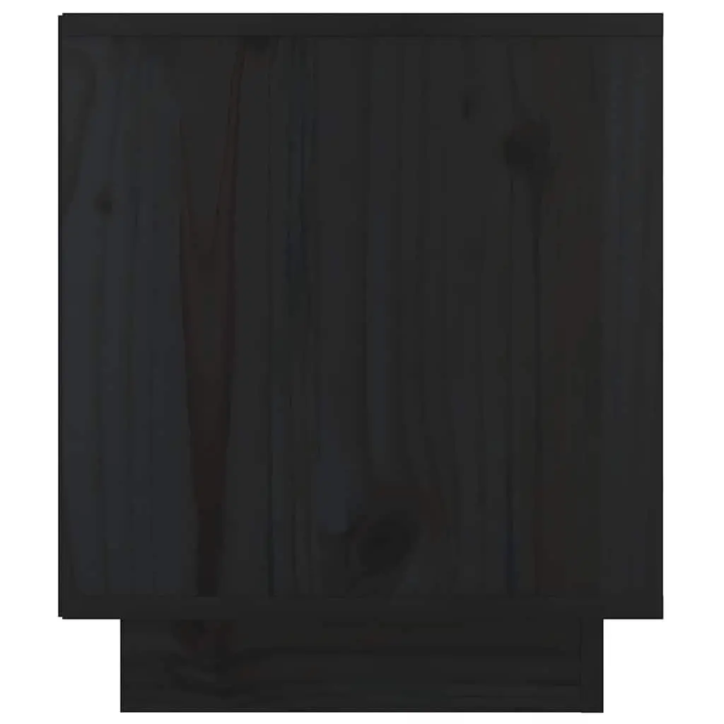 Bedside Cabinets Storage Solid Wood 40x34x40 cm Black 2 Piece