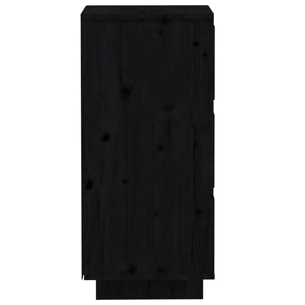 Black Pinewood Sideboards with Ample Storage