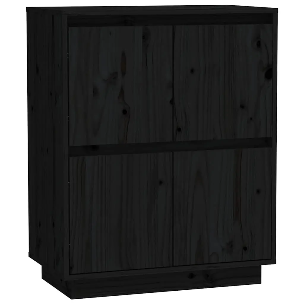 Black Wooden Sideboard with Ample Storage