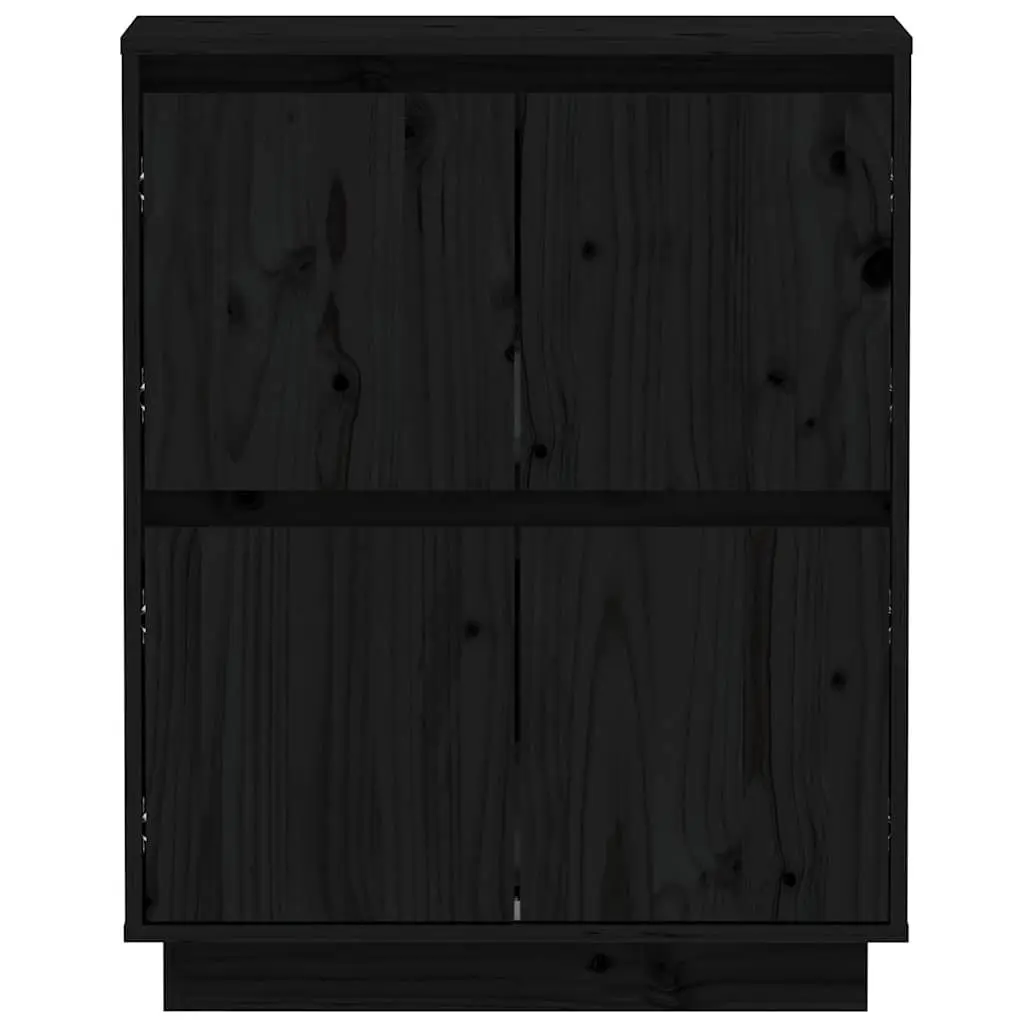 Black Wooden Sideboard with Ample Storage