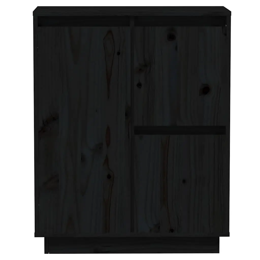 Black Sideboard Cabinet with 3 Doors