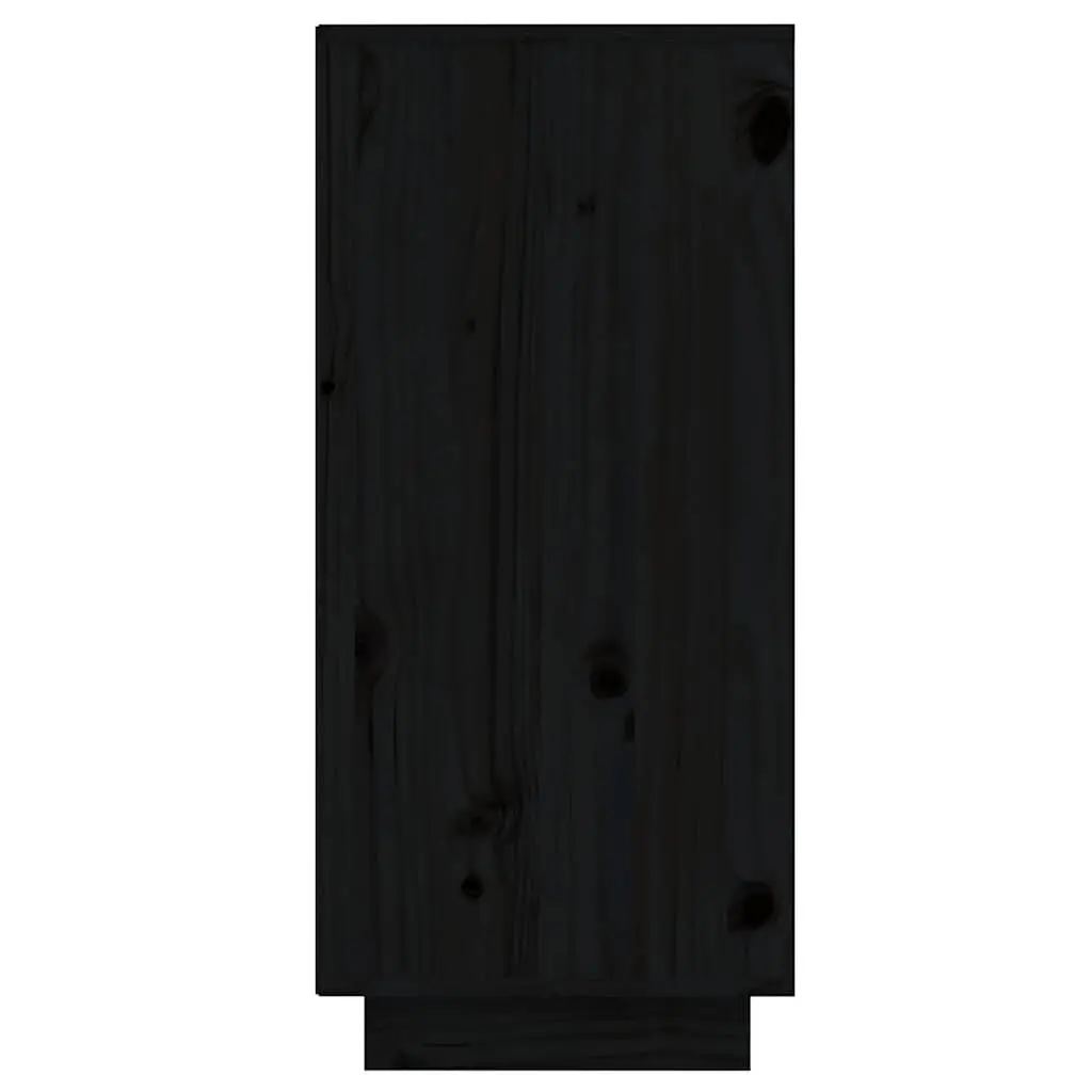 Black Sideboard Cabinet with 3 Doors