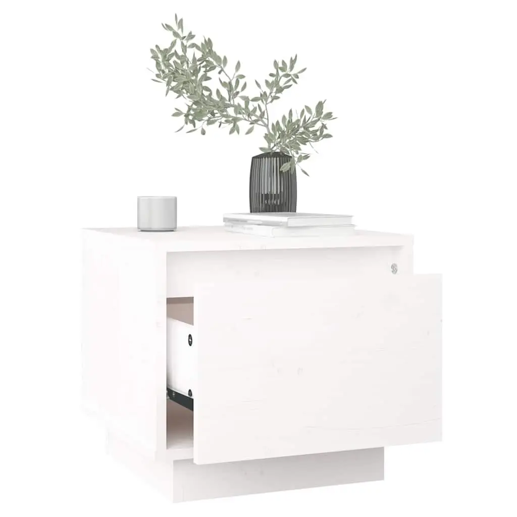 Bedside Cabinets Storage Nightstand 35x34x32 cm White 2 Piece