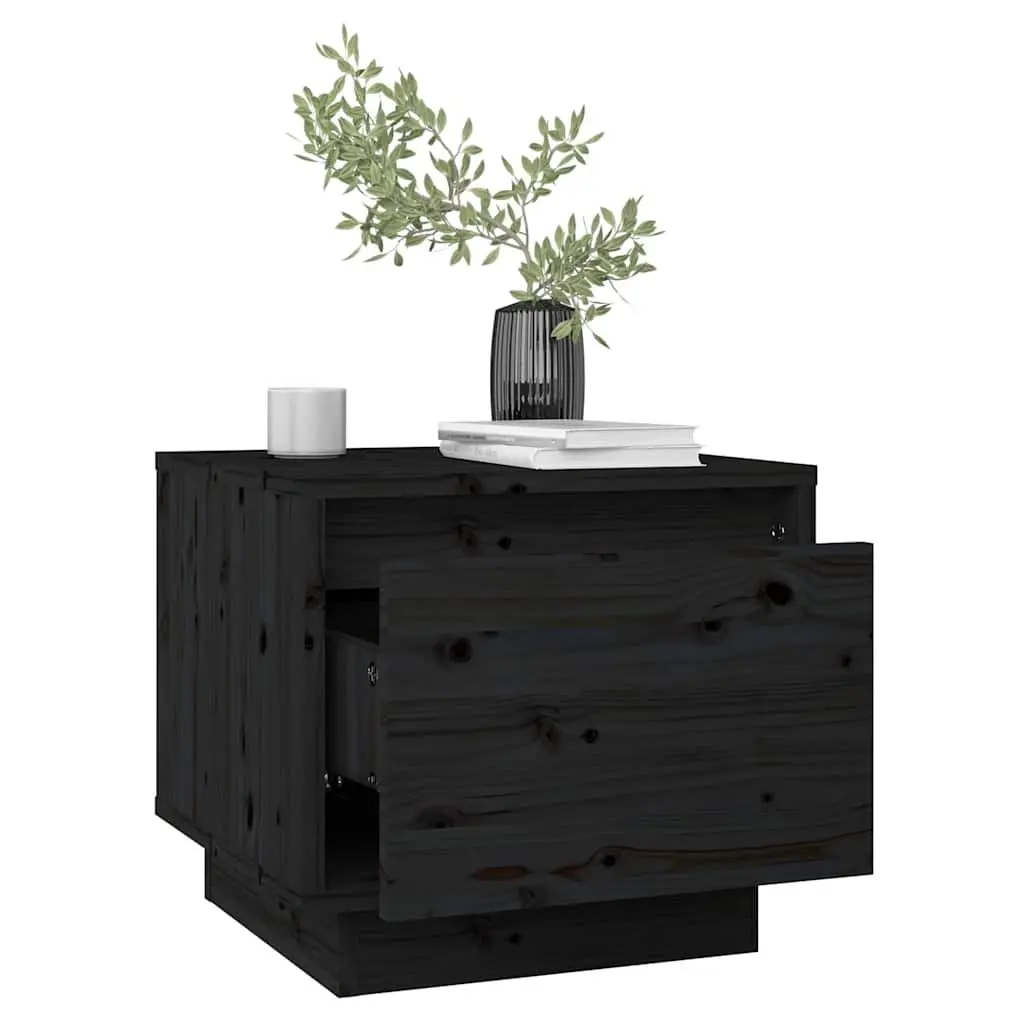 Bedside Cabinets 2 pcs Black 35x34x32 cm Storage Side Tables Nightstand