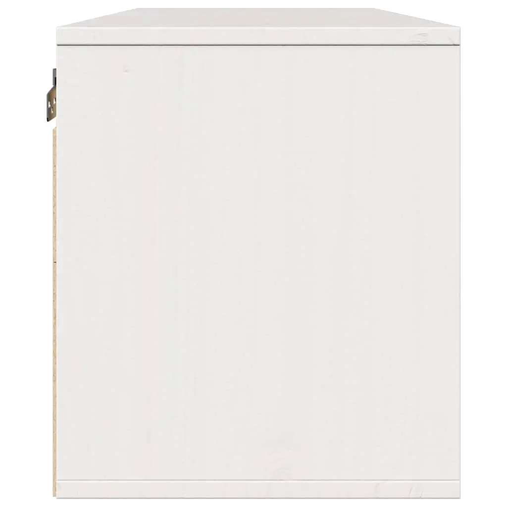 Wall Cabinets 2 pcs in White, Solid Pine Wood