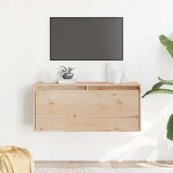 Practical Solid Pinewood Wall Cabinet 80x30x35 cm