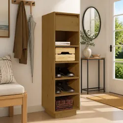 Reliable Shoe Cabinet with Floating Feet and Ample Storage