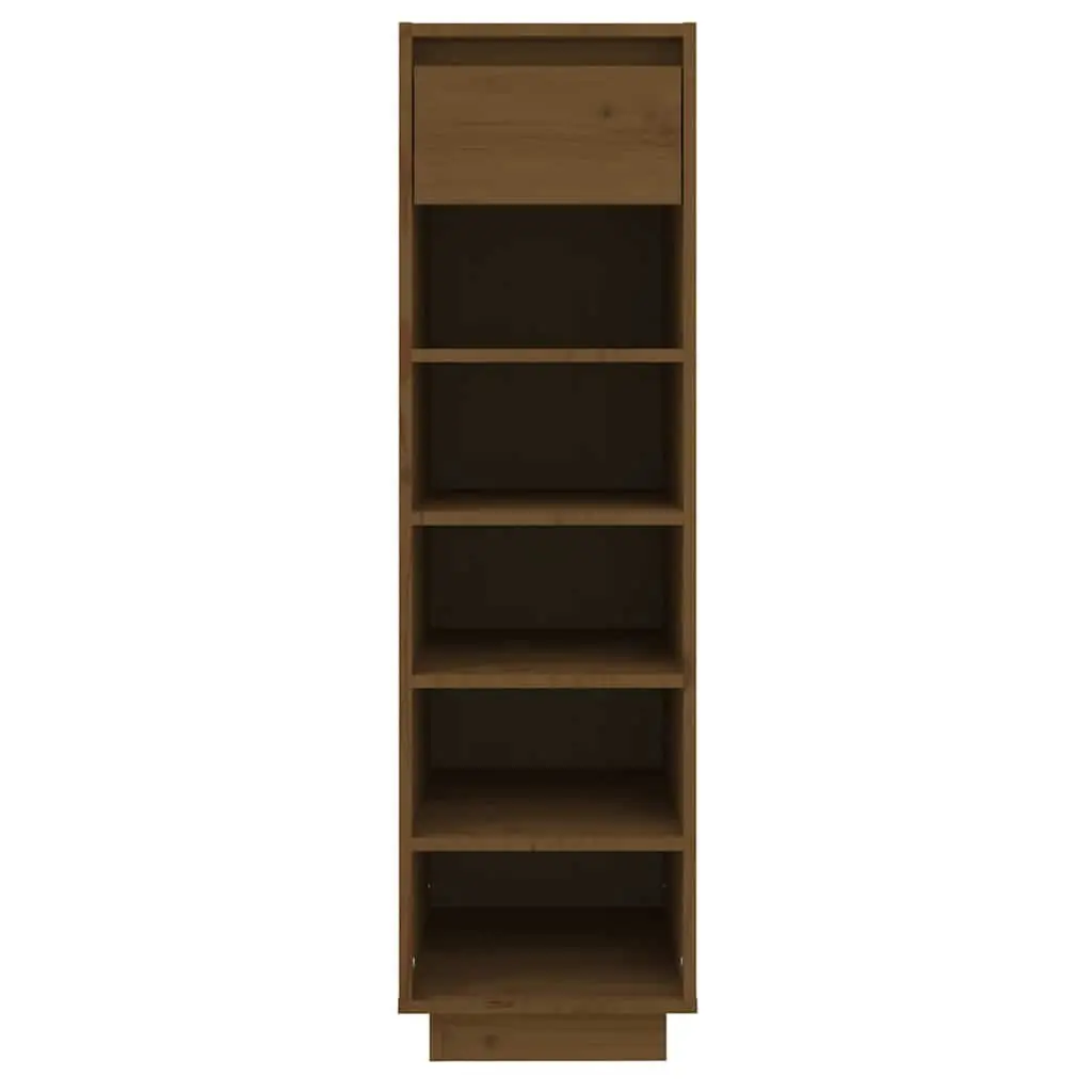 Shoe Cabinet Storage Organiser 5 Compartments Brown