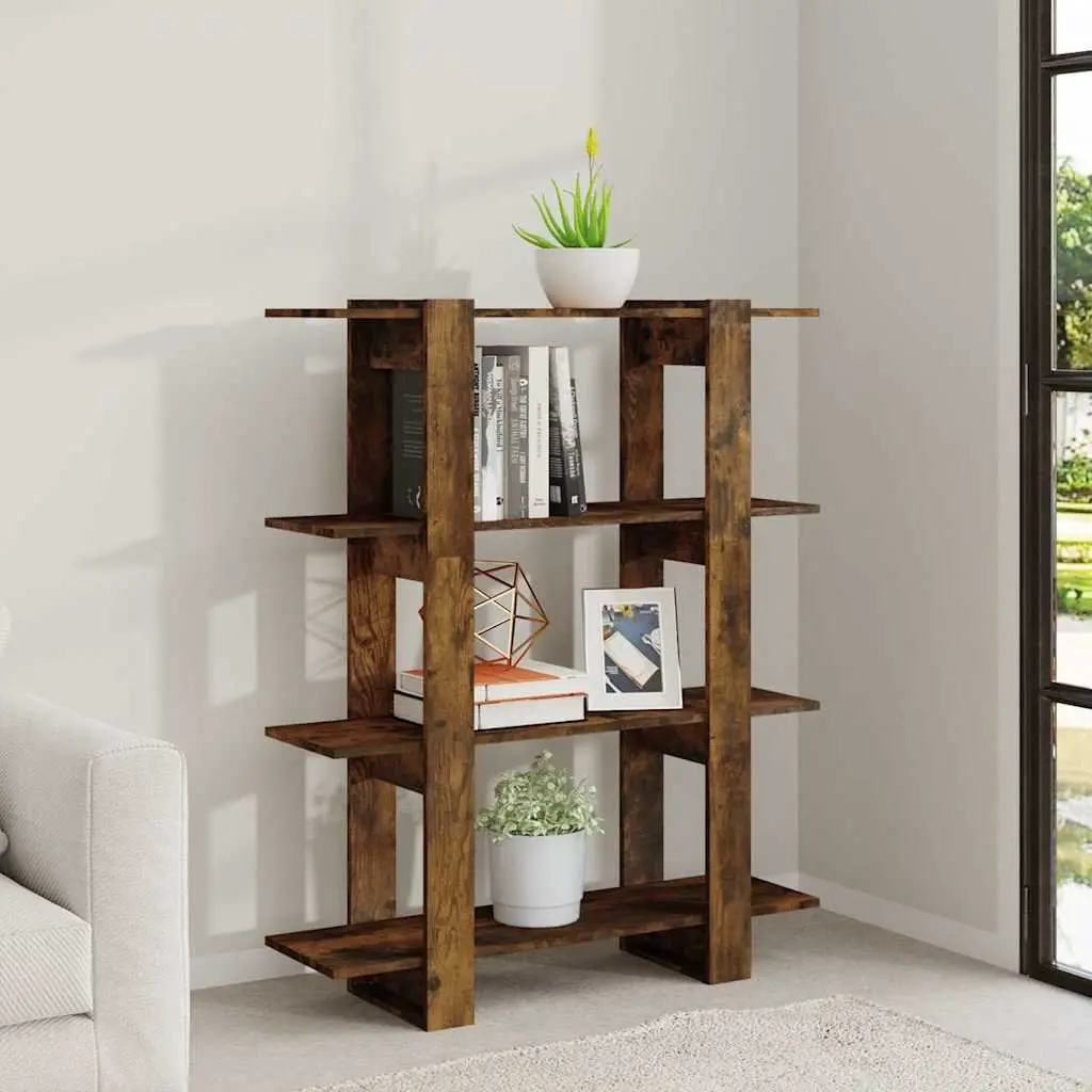 Brown Book Cabinet with Room Divider Capability