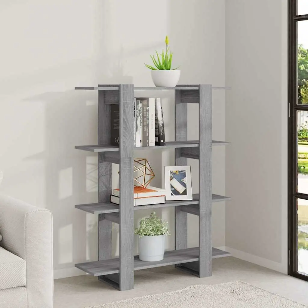 Grey Book Cabinet with Ample Storage