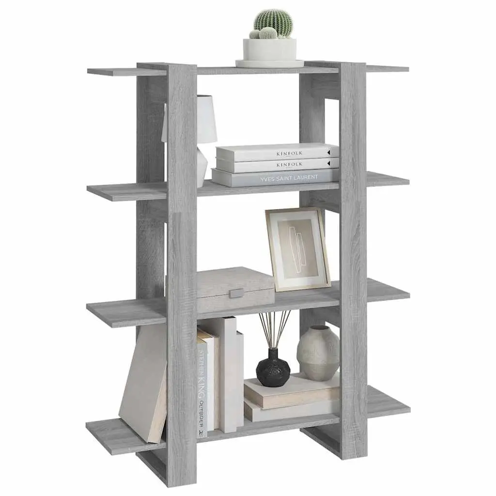 Grey Book Cabinet with Ample Storage