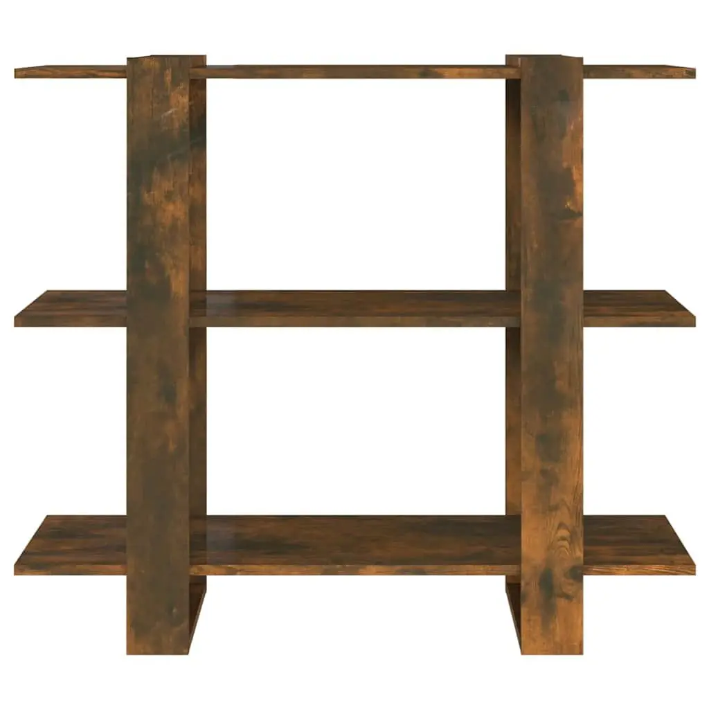 Book Cabinet Room Divider Bookshelf Storage Shelving Unit Brown Wooden Stand