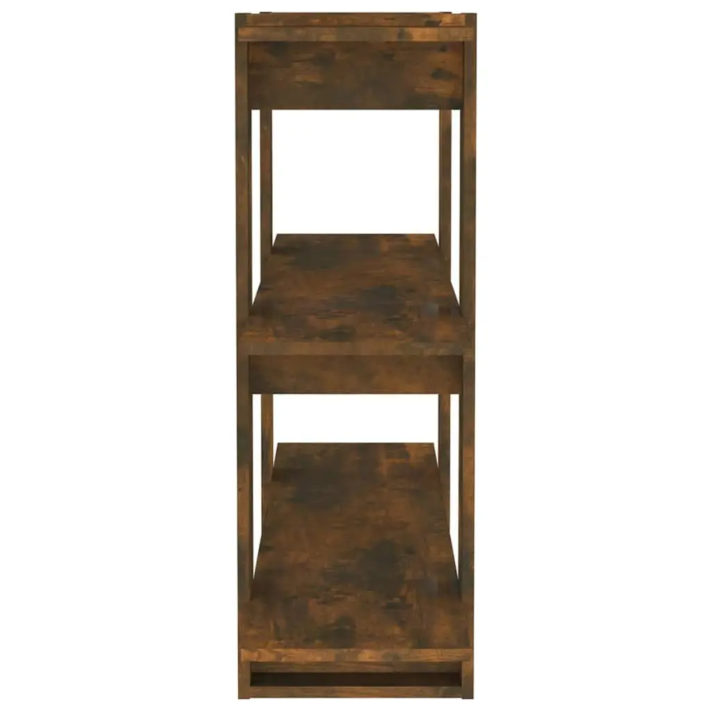 Book Cabinet Room Divider Bookshelf Storage Shelving Unit Brown Wooden Stand