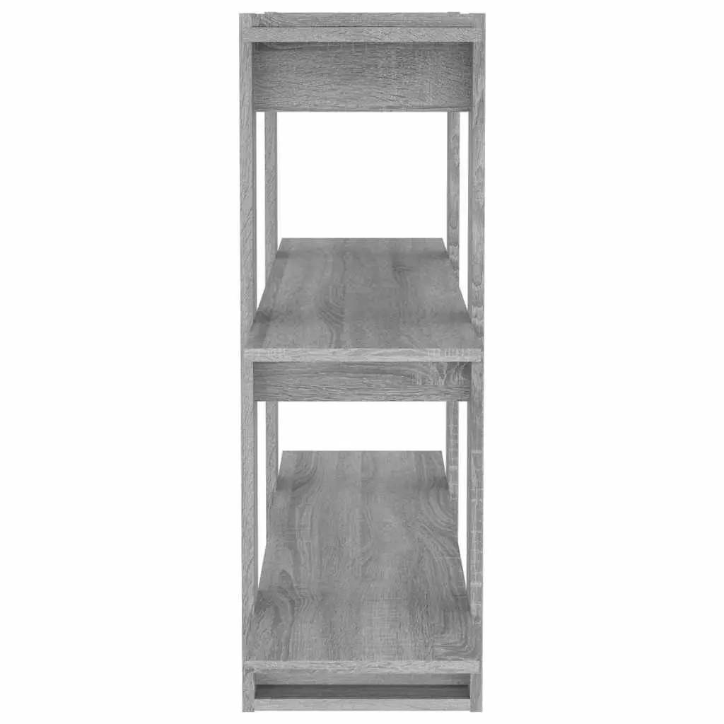 Book Cabinet Room Divider Storage Organiser 100x30x87cm Grey