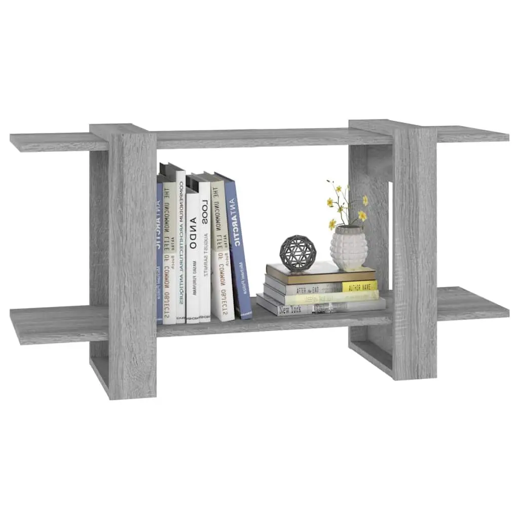 Book Cabinet Grey 100x30x51cm Shelving Unit Storage Organiser Display Furniture