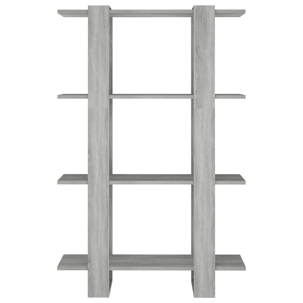 Grey Wooden Shelving Unit with Ample Storage