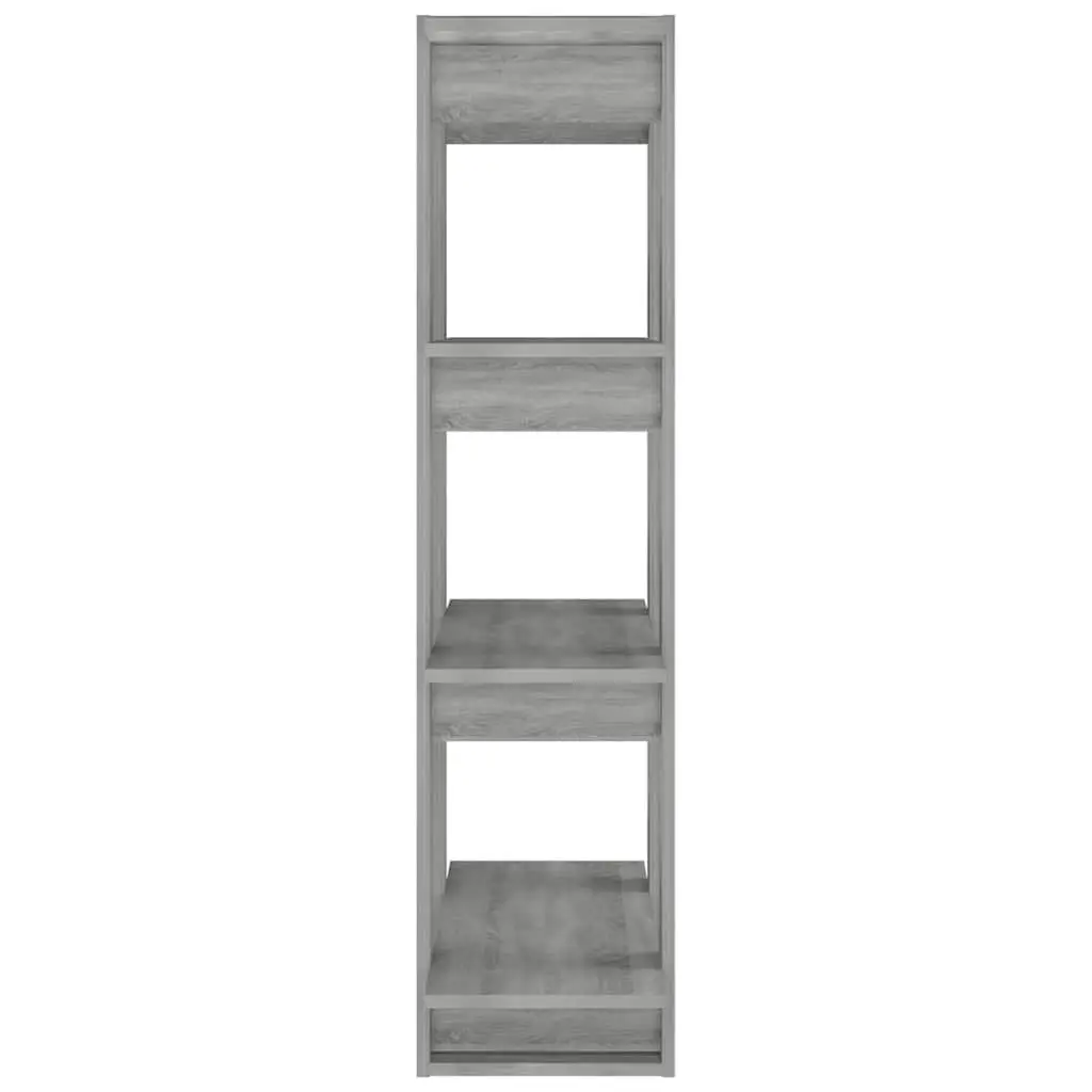 Grey Wooden Shelving Unit with Ample Storage