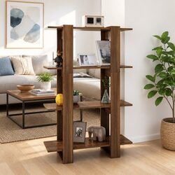 Practical Wooden Book Cabinet for Efficient Storage