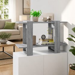 Warm and Practical Book Cabinet in Grey Sonoma Oak