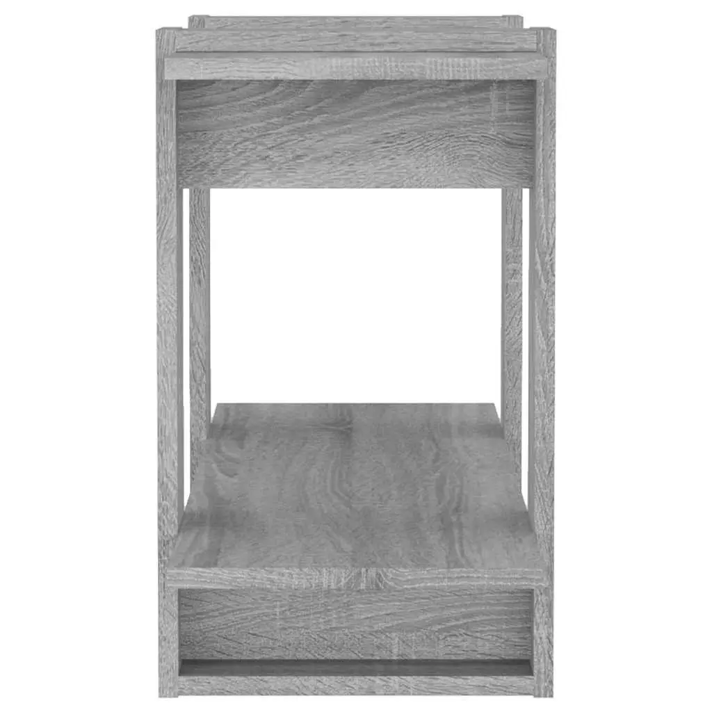 Book Cabinet Room Divider Storage Shelving Unit 80W x 30D x 51H cm Grey Sonoma Oak