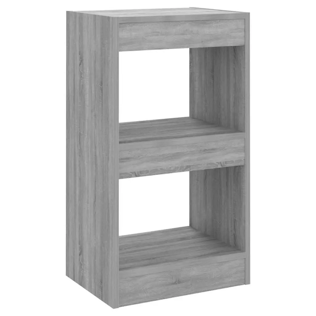 Book Cabinet Room Divider Storage Display Organiser 40 x 30 x 72 cm Grey