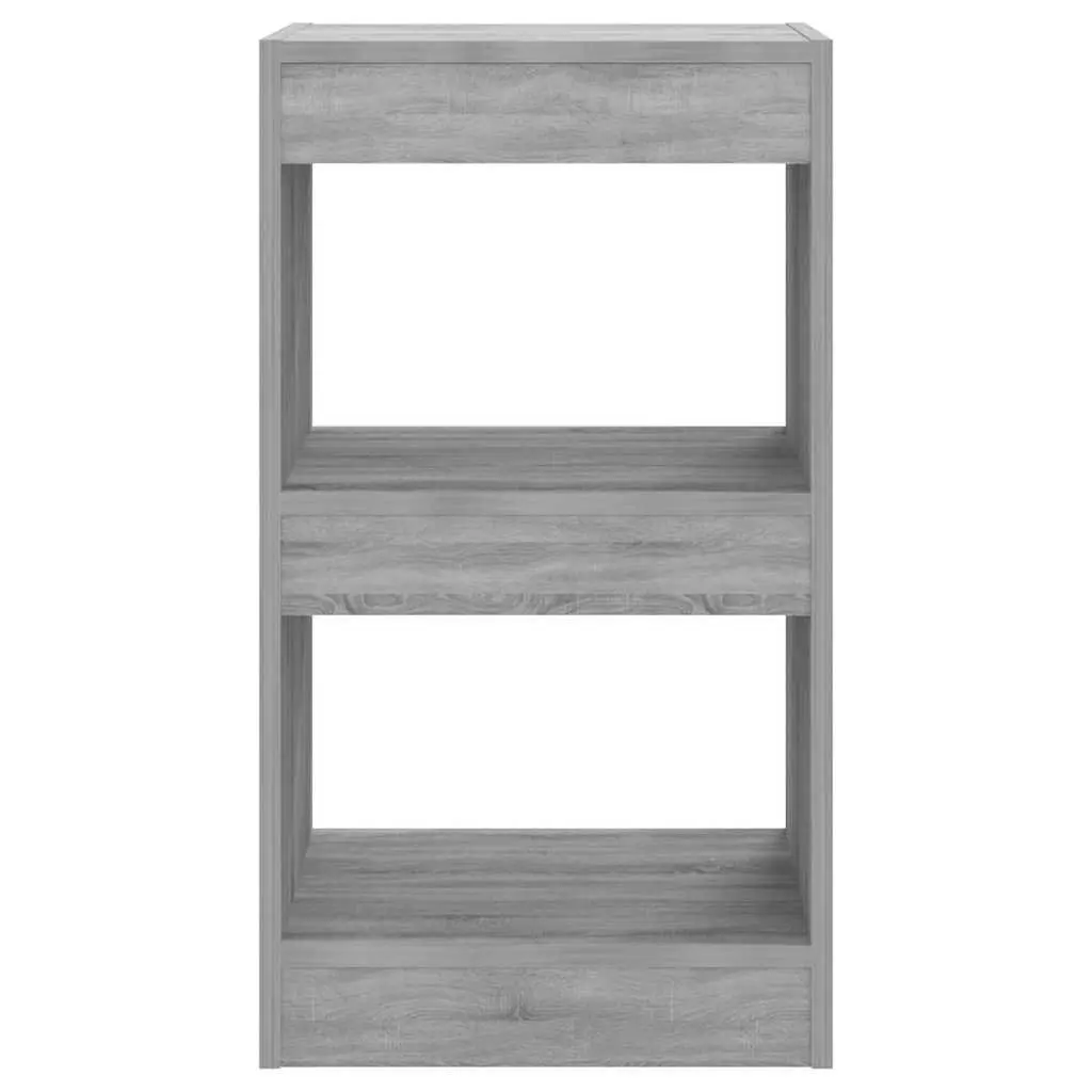 Book Cabinet Room Divider Storage Display Organiser 40 x 30 x 72 cm Grey