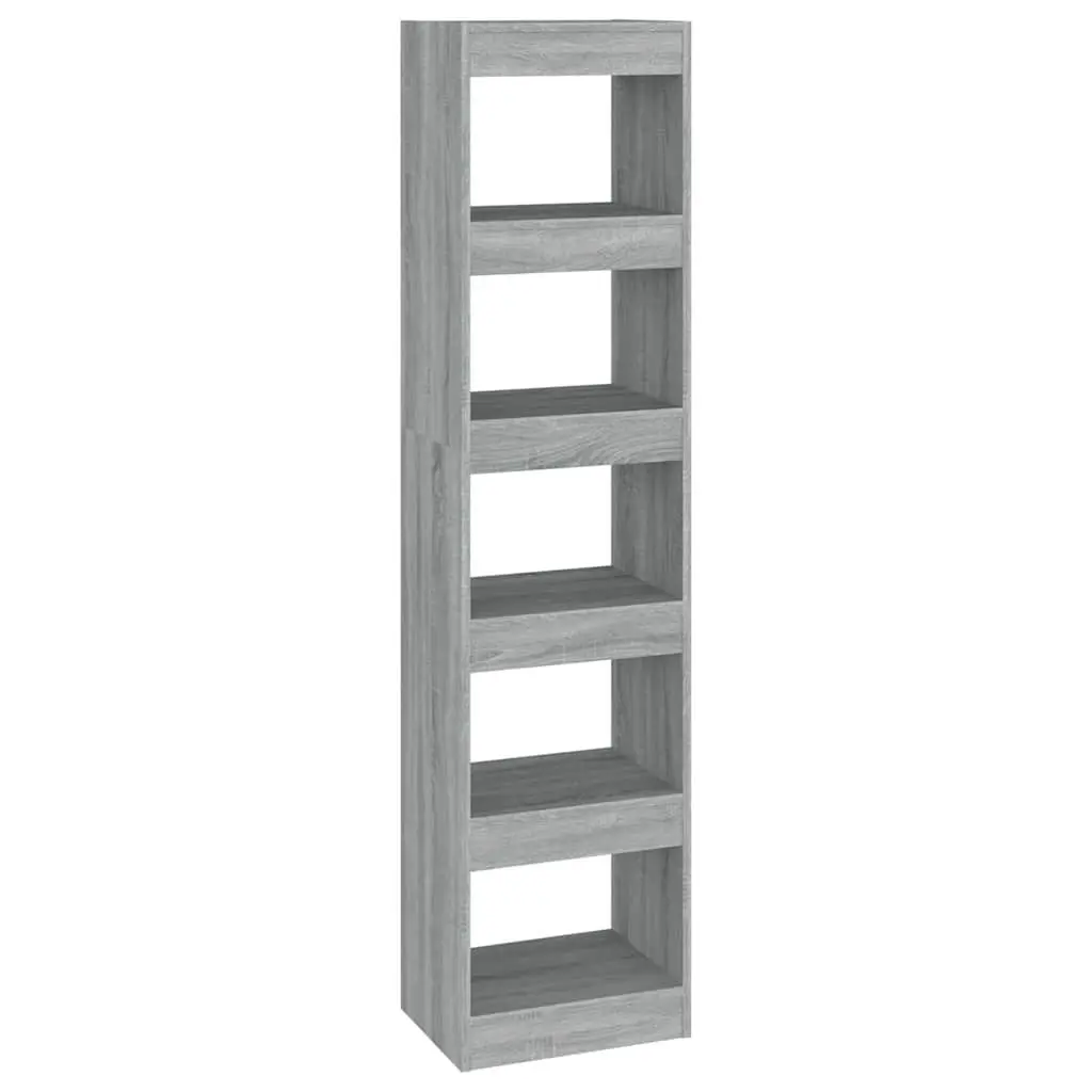 Book Cabinet Storage Room Divider 40x30x166cm Grey Sonoma