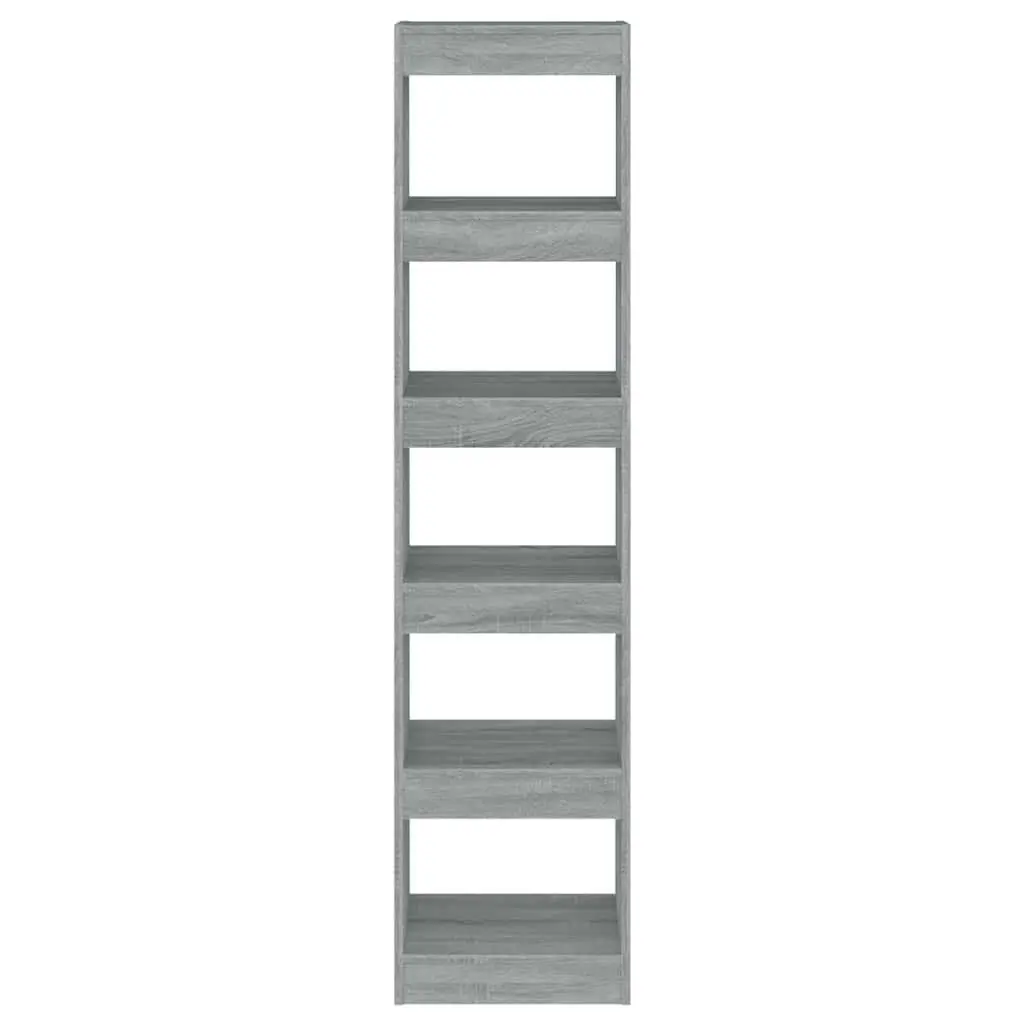 Book Cabinet Storage Room Divider 40x30x166cm Grey Sonoma