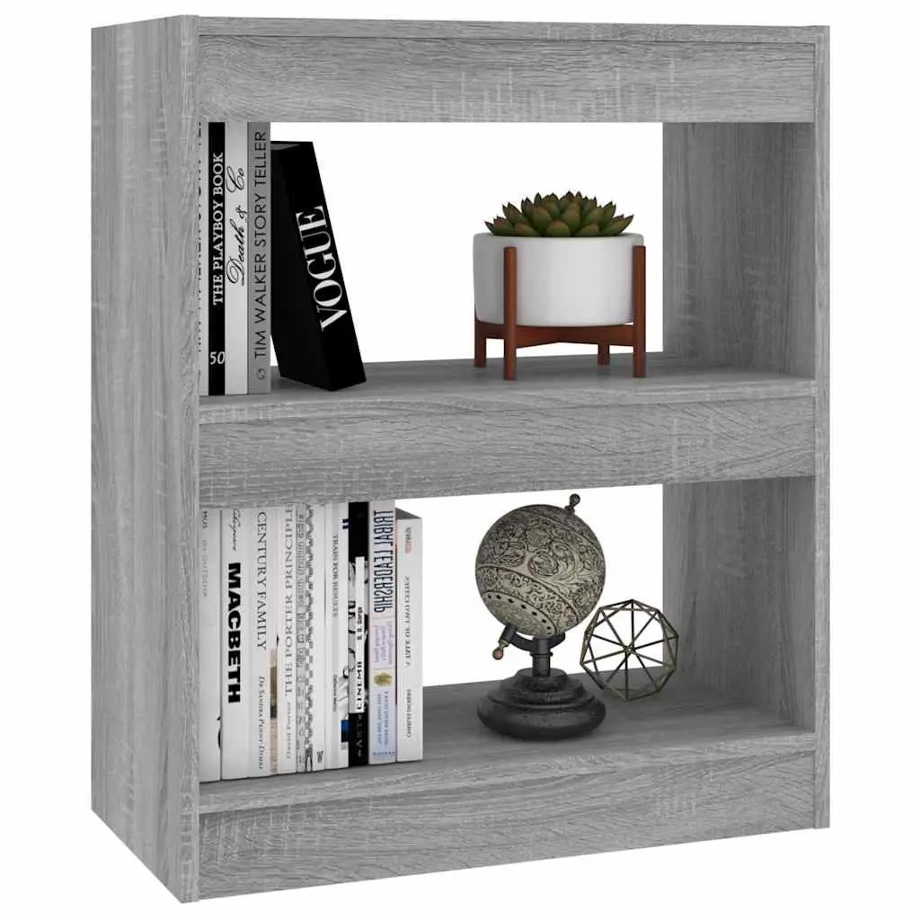 Book Cabinet Room Divider Grey Sonoma 60x30x72 cm Shelving Storage Organiser